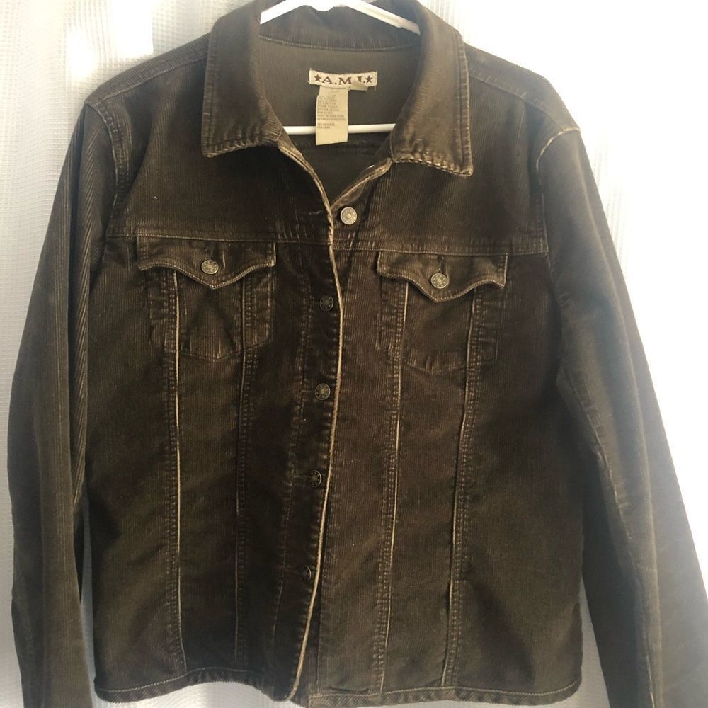 CORDUROY BROWN LIGHTWEIGHT JACKET Size L